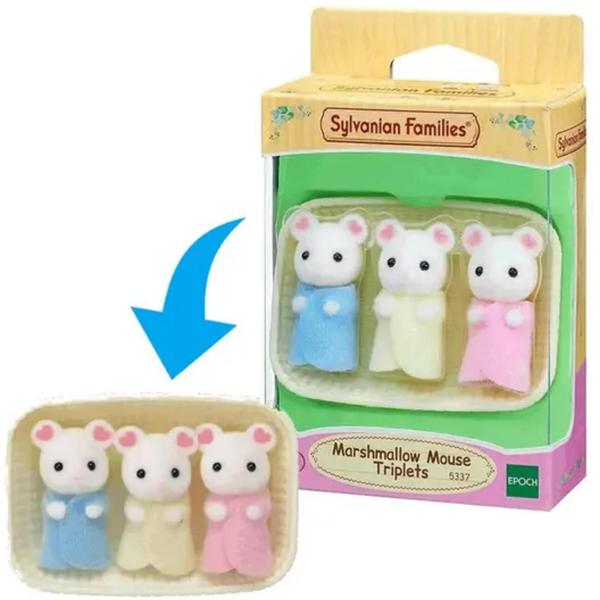 Imagem de Sylvanian Families Trigêmeos Rato Marshmallow Epoch - 5054131053379