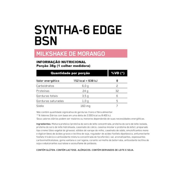 Syntha-6 Whey Protein Edge Performance Series 48 doses BSN Imagem de Syntha-6 Whey Protein Edge Performance Series 48 doses BSN