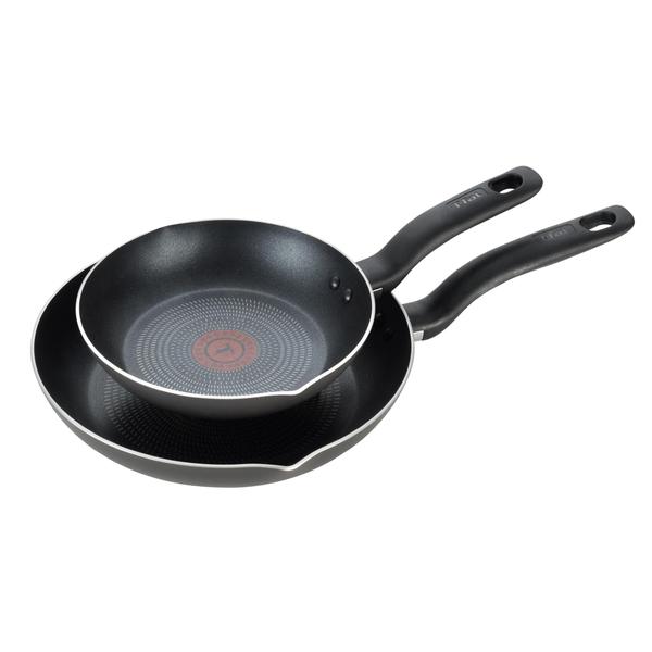 Imagem de T-fal Iniciativas Nonstick Fry Pan Cookware Set, 8 & 10.5 polegadas, Preto