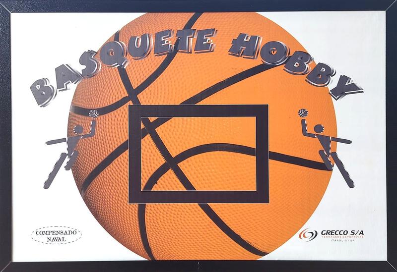 Imagem de Tabela Basquete Infantil Laminado Naval Com Aro E Rede Chuá (80 x 55)