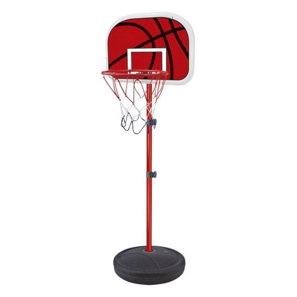 Imagem de Tabela de Basquete Cesta Infantil Ajustável 1,39m com Bola Bomba Rede DM Toys DMT5092