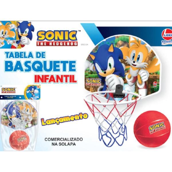 Imagem de Tabela De Basquete Infantil Sonic Com Bola