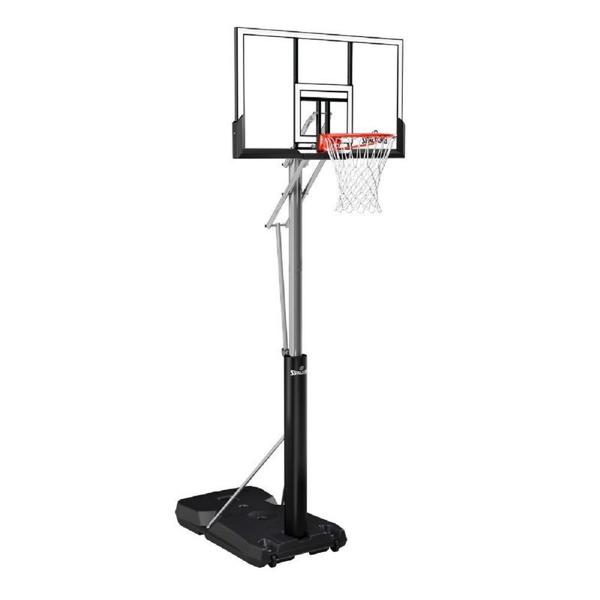 Imagem de Tabela de Basquete Móvel Com Base e Suporte Spalding Silver TF Portable Hoop 52' Acrílico Basketball - Ref 6A1761CN