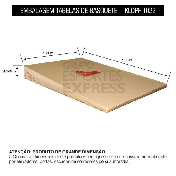 Imagem de Tabela De Basquete Oficial Compensado Naval PAR Klopf 1022