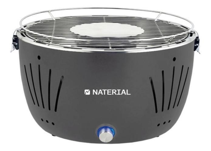 Table Grill Churrasqueira De Mesa Carvão Usb Pilha Cinza - Naterial Imagem de Table Grill Churrasqueira De Mesa Carvão Usb Pilha Cinza