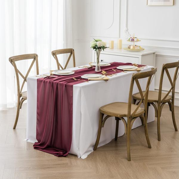 Table Runner Flohar Chiffon 29 x 300 cm Sheer Romantic, pacote com 12 Imagem de Table Runner Flohar Chiffon 29 x 300 cm Sheer Romantic, pacote com 12