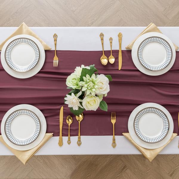 Table Runner Flohar Chiffon 29 x 300 cm Sheer Romantic, pacote com 12 Imagem de Table Runner Flohar Chiffon 29 x 300 cm Sheer Romantic, pacote com 12