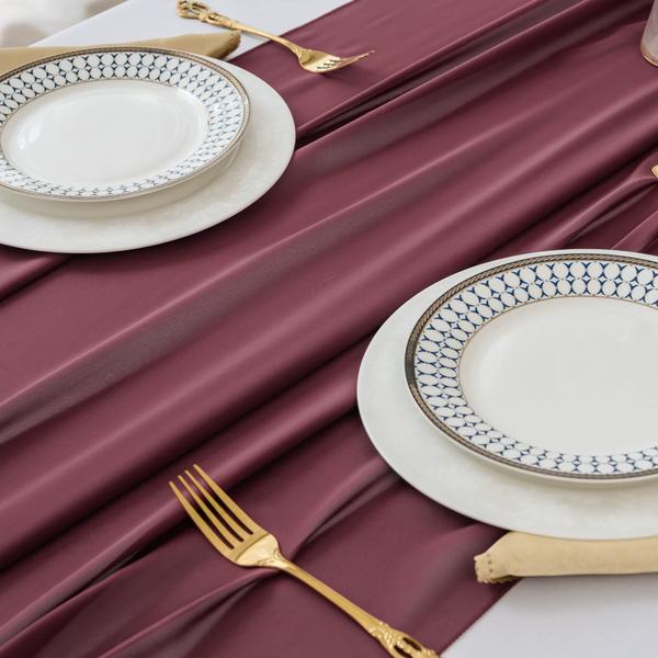 Table Runner Flohar Chiffon 29 x 300 cm Sheer Romantic, pacote com 12 Imagem de Table Runner Flohar Chiffon 29 x 300 cm Sheer Romantic, pacote com 12