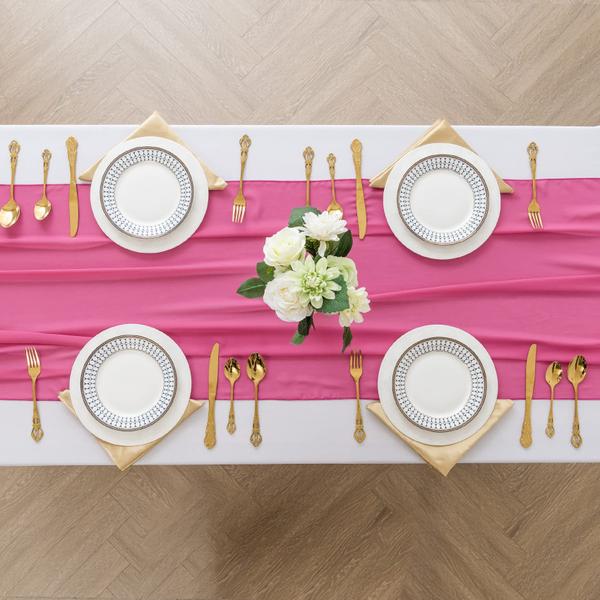 Imagem de Table Runner Flohar Chiffon Sheer 29x300cm, pacote com 12