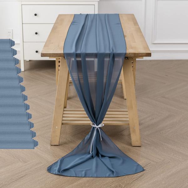 Imagem de Table Runner Flohar Chiffon Sheer 29x300cm, pacote com 12