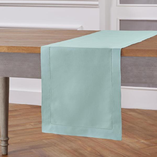 Imagem de Table Runner Solino Home Pastel Turquesa Algodão Linho 150cm