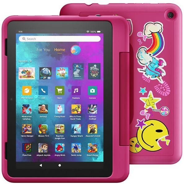 Imagem de Tablet Amazon Fire HD 8 Kids Pro 12TH Gen (2022) 32GB/2GB Ram de 8" 2MP/2MP com Capinha Rosa