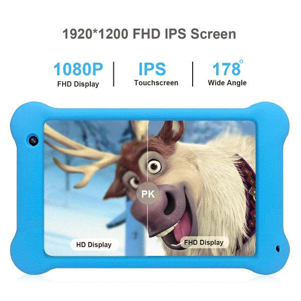 Imagem de Tablet ANXONIT Kids WiFi de 7 polegadas Android 11 2 GB RAM 32 GB ROM azul