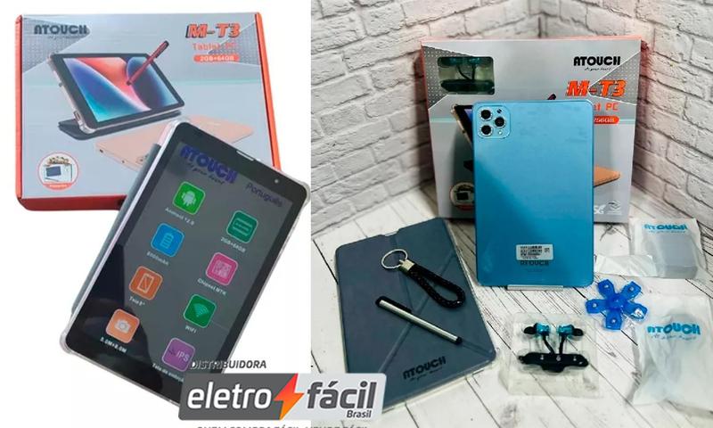 Imagem de Tablet Atouch M-T3  8 Polegadas 64gb+2 Ram Estudo Trabalho Android 12.0 5g