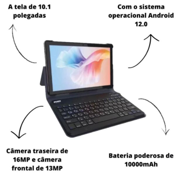 Imagem de Tablet Atouch X19 Pro 10.1 3GB RAM 64GB IPS Android 12.0