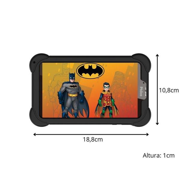 Imagem de Tablet Batman QuadCore 1GB RAM 16GB PTB7SSGBT Philco 