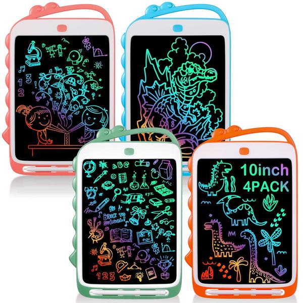 Imagem de Tablet de desenho Jenaai LCD Dinosaur de 9,5 polegadas com caneta, 4 unidades