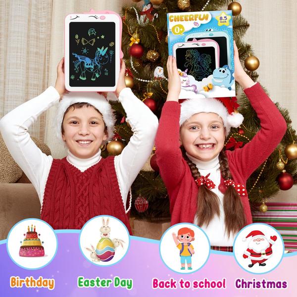 Imagem de Tablet de escrita LCD CHEERFUN Unicorn Nene Toy, presente de 3 a 8 anos