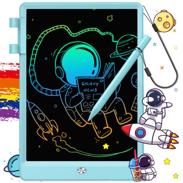 Imagem de Tablet de escrita LCD FLUESTON Doodle Board 10 polegadas azul