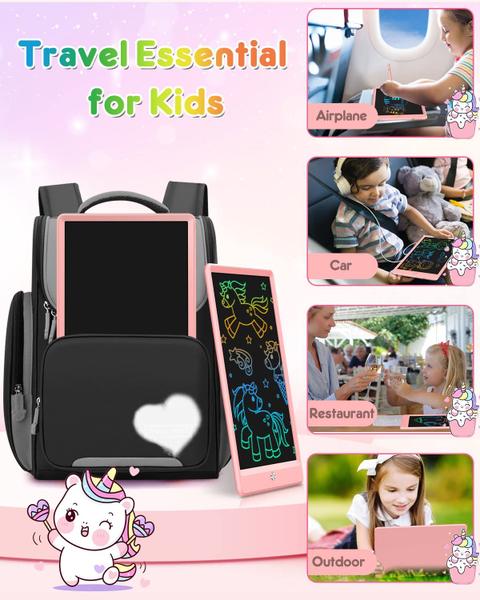 Imagem de Tablet de escrita LCD FLUESTON Doodle Board de 10 polegadas rosa