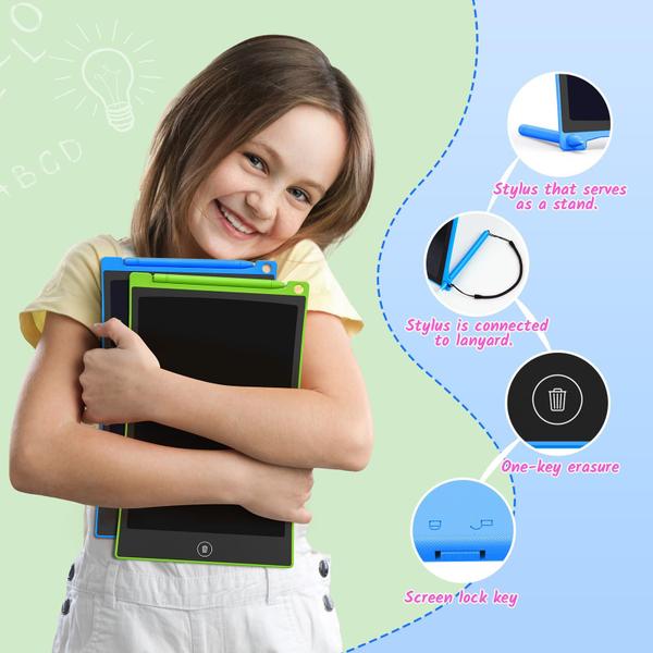 Tablet de escrita LCD TECJOE colorido de 10 polegadas Doodle Board x2 Imagem de Tablet de escrita LCD TECJOE colorido de 10 polegadas Doodle Board x2