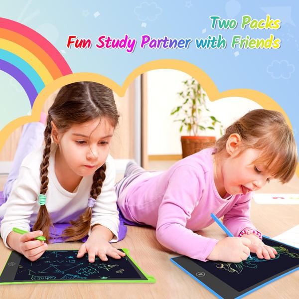 Tablet de escrita LCD TECJOE colorido de 10 polegadas Doodle Board x2 Imagem de Tablet de escrita LCD TECJOE colorido de 10 polegadas Doodle Board x2