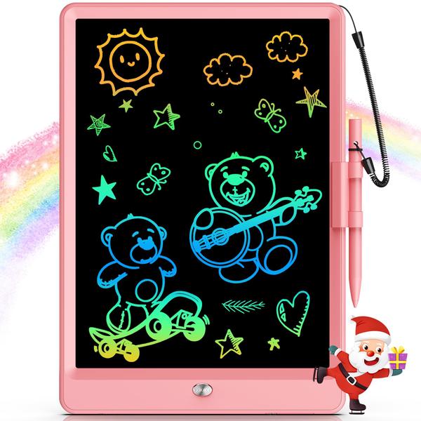 Imagem de Tablet de Escrital LCD BravoKids 10 Polegadas - Para Crianças de 3 a 8 Anos (Rosa)