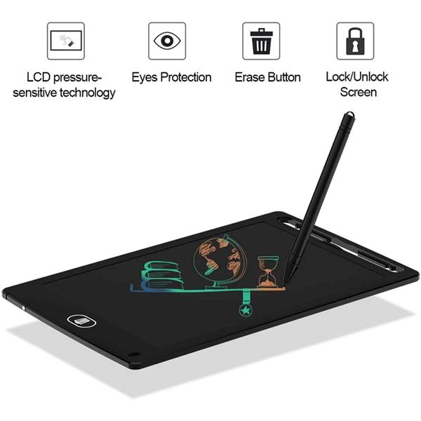 Imagem de Tablet Digital para Escrita e Desenho com de Tela lcd 12" para Crianças e Adultos