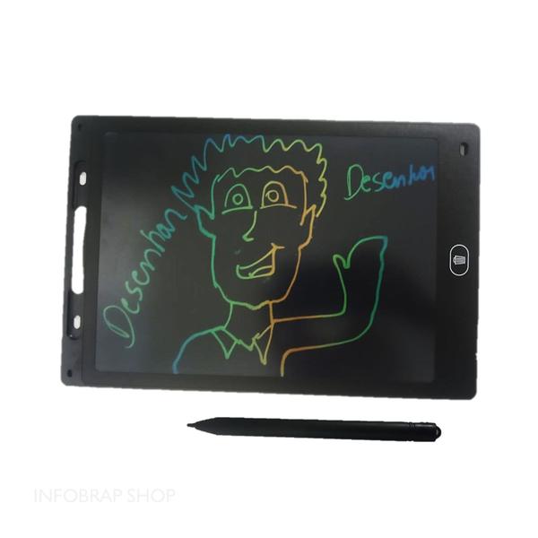 Imagem de Tablet Digital para Escrita e Desenho com de Tela lcd 12" para Crianças e Adultos