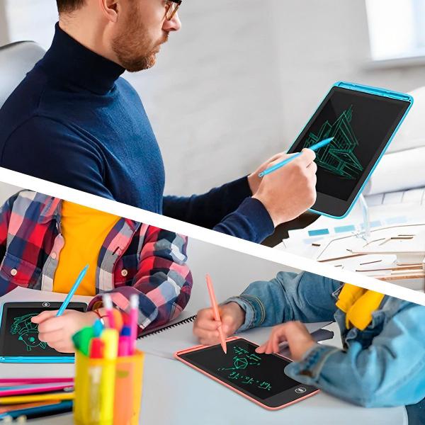 Imagem de Tablet Educativo Colorido Desenhar E Escrever 8Polegada Infantil Quadro Magico Oferta