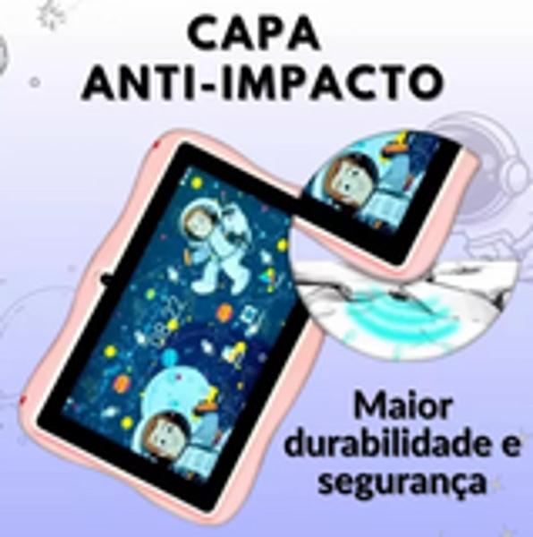 Imagem de Tablet Educativo Infantil Capa Antiqueda 7 Polegadas  Android 4ram 64gb