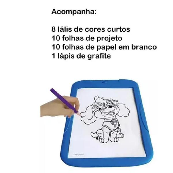 Imagem de Tablet eletrônico mini pad patrulha canina quadro de desenho