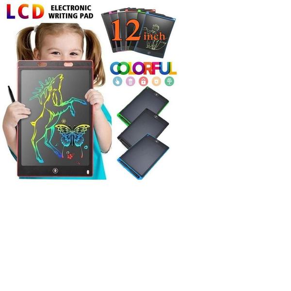 Imagem de Tablet Eletrônico para Escrita Criativa Digital/ Lousa Digital 12 Lcd Tablet Infantil Para Escreve