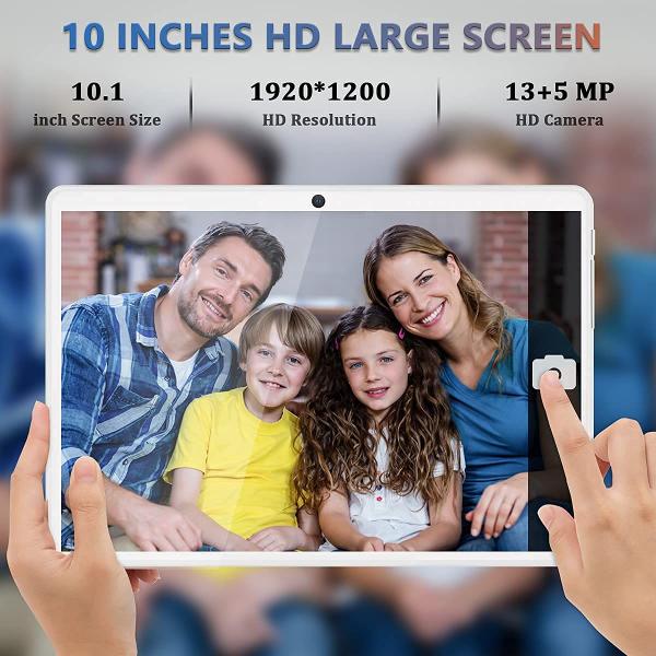 Imagem de Tablet FEONAL 10.1" Android 12 Octa-Core 64 GB 13 MP+5 MP prateado