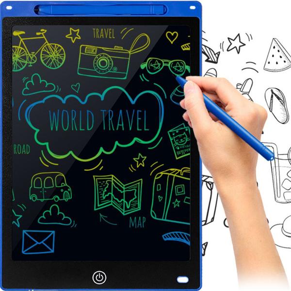 Imagem de Tablet Grande Lcd Lousa Quadro Infantil Para Desenhar Escrever Mais Caneta