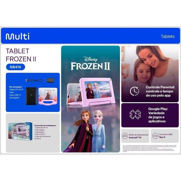 Imagem de Tablet inf. multi frozen 7pol 4ram 64gb andr13 - nb416