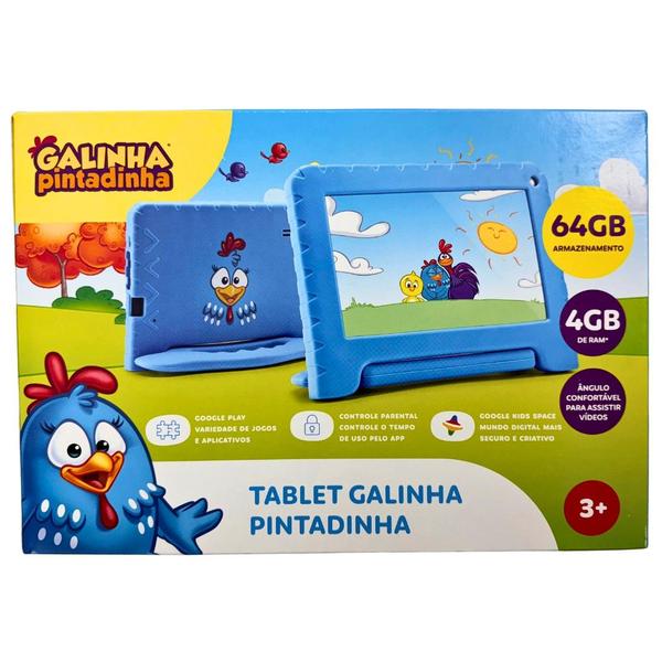 Imagem de Tablet inf. multi galinha pintadinha 7pol 4ram 64gb andr13 - nb419