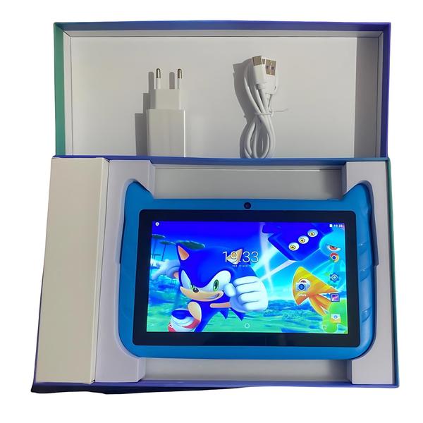 Imagem de Tablet Infantil 64GB + 4GB ram Apps Educativos Jogos YouTube WiFi 5G 