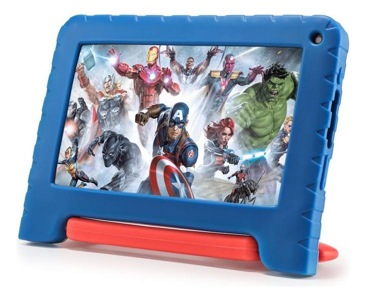 Imagem de Tablet Infantil Avengers Vingadores 4+64GB LCD 7" Android 13