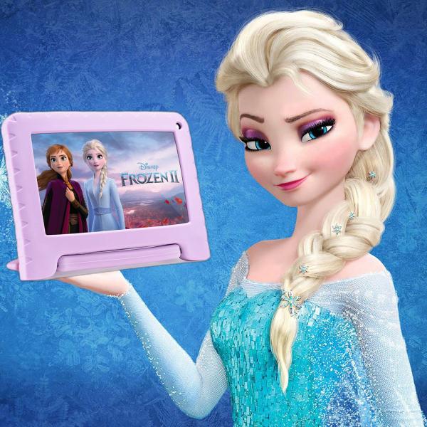 Tablet Infantil Frozen Rosa 64GB Criança Wi Fi Netflix YouTu - Multilaser Imagem de Tablet Infantil Frozen Rosa 64GB Criança Wi Fi Netflix YouTu