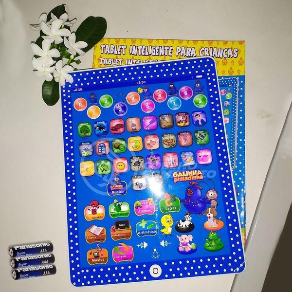 Imagem de Tablet Infantil Galinha Pintadinha + 3 Pilhas Aaa