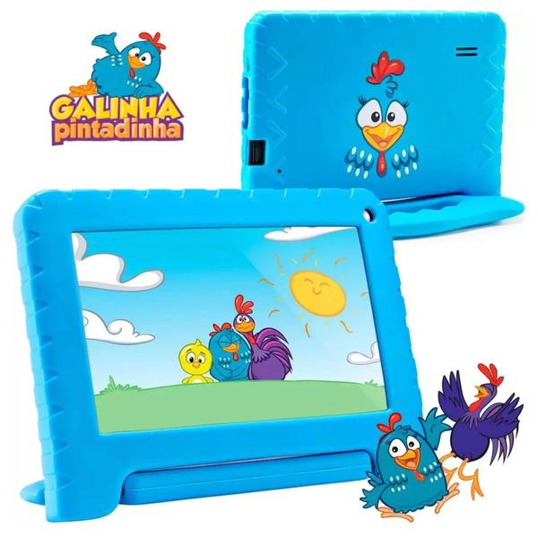 Imagem de Tablet Infantil Galinha Pintadinha 64GB 4 de Ram LCD 7" Android 13