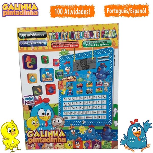 Tablet Infantil Galinha Pintadinha Educativo com Visor Pixel - Smart Bracelet Imagem de Tablet Infantil Galinha Pintadinha Educativo com Visor Pixel