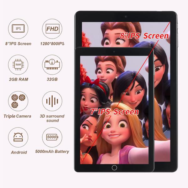 Imagem de Tablet infantil HeavenBird de 8 polegadas Android 10 32 GB de RAM 2 GB