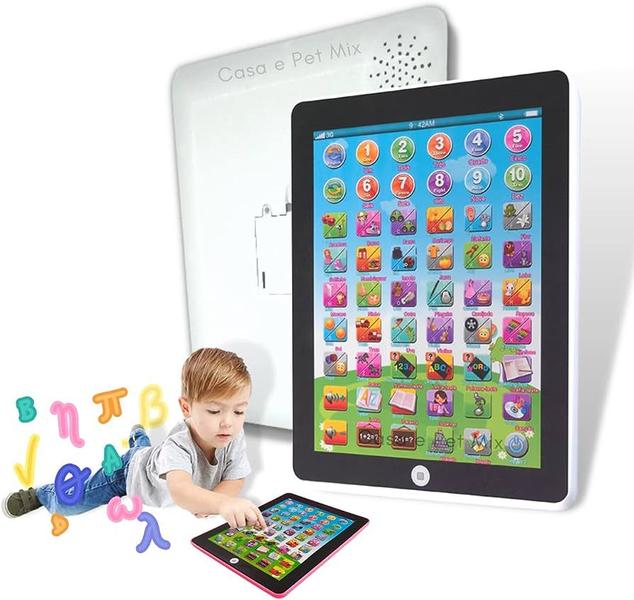 Imagem de Tablet Infantil Interativo Educativo Bilingue Crianças Brinquedo