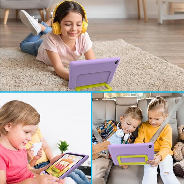 Imagem de Tablet infantil Jeazans atualizou o Android 14 de 10 polegadas e 64 GB roxo