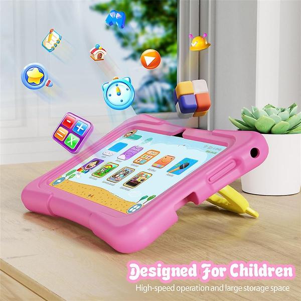 Imagem de Tablet infantil K7 Pro 7": 2 GB de RAM, 32 GB de ROM (rosa claro)