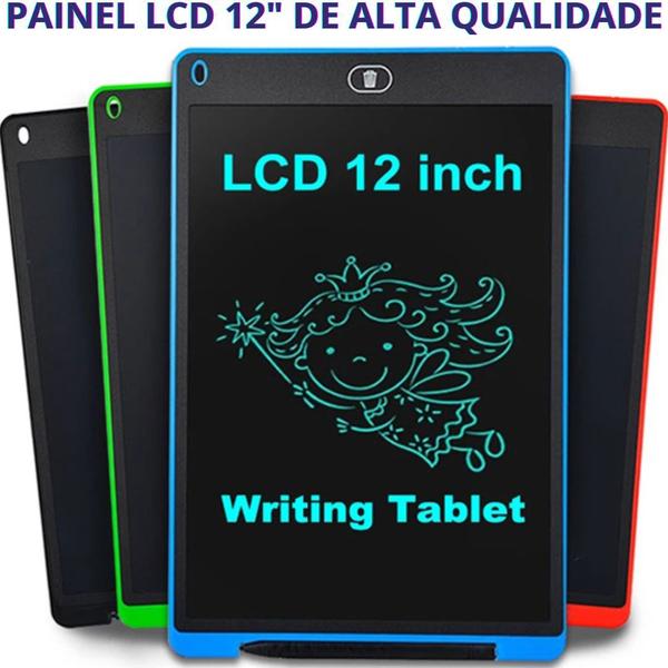 Imagem de Tablet Infantil Lcd Para Desenhar Escrever Lousa Mágica Educativa Caneta Grande Colorida