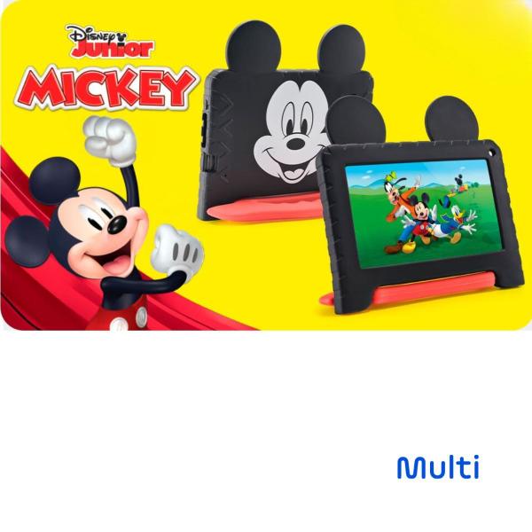 Imagem de Tablet Infantil Mickey Mouse Disney Capa 64Gb Criança YouTub