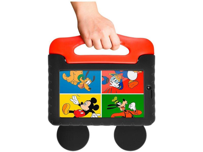 Imagem de Tablet Infantil Multi Mickey Plus com Capa - 16GB 7” Wi-Fi Android 8.1 Quad Core Câm. 2MP